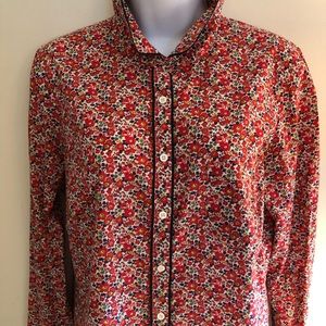 J Crew Liberty Print Blouse